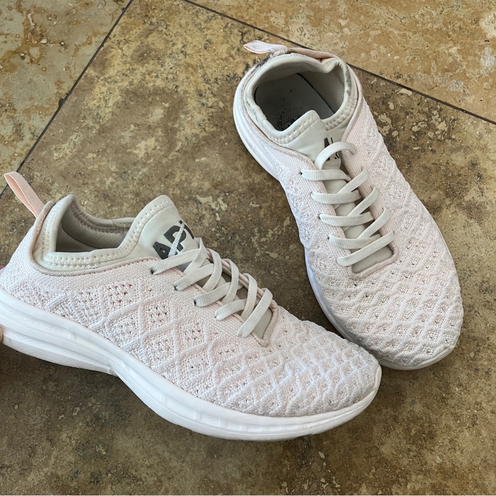 APL techloom phantom sneakers blush pink shoes athletic propulsion lululemon